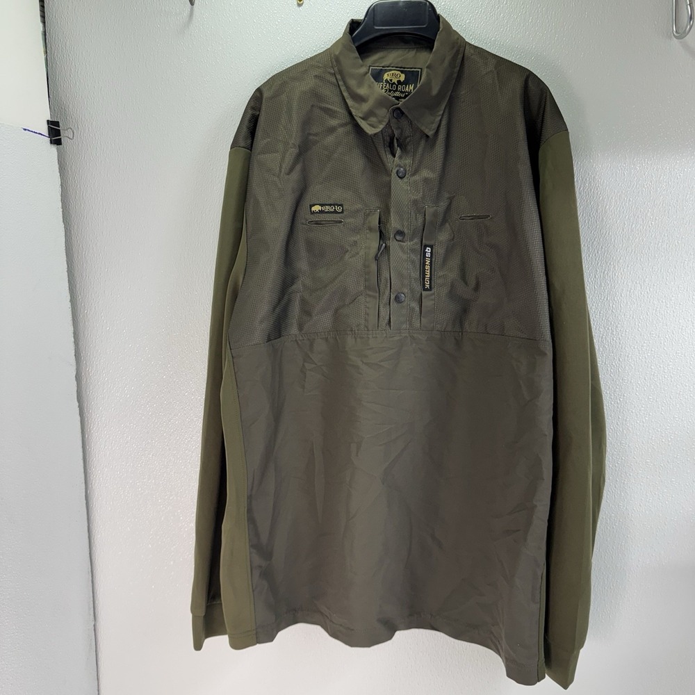 Buffalo Roam Outfitters The FOREMAN Classic Midweight Shirt / Bro Green XL